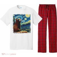 Artistic Red Panda Van Gogh Starry Night Red Panda Pajama Set thumb 0
