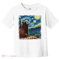 Artistic Red Panda Van Gogh Starry Night Red Panda Toddler T-Shirt thumb 0