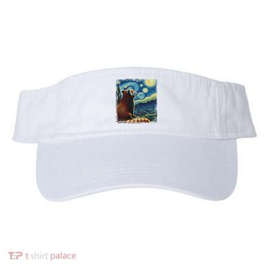 Artistic Red Panda Van Gogh Starry Night Red Panda Visor