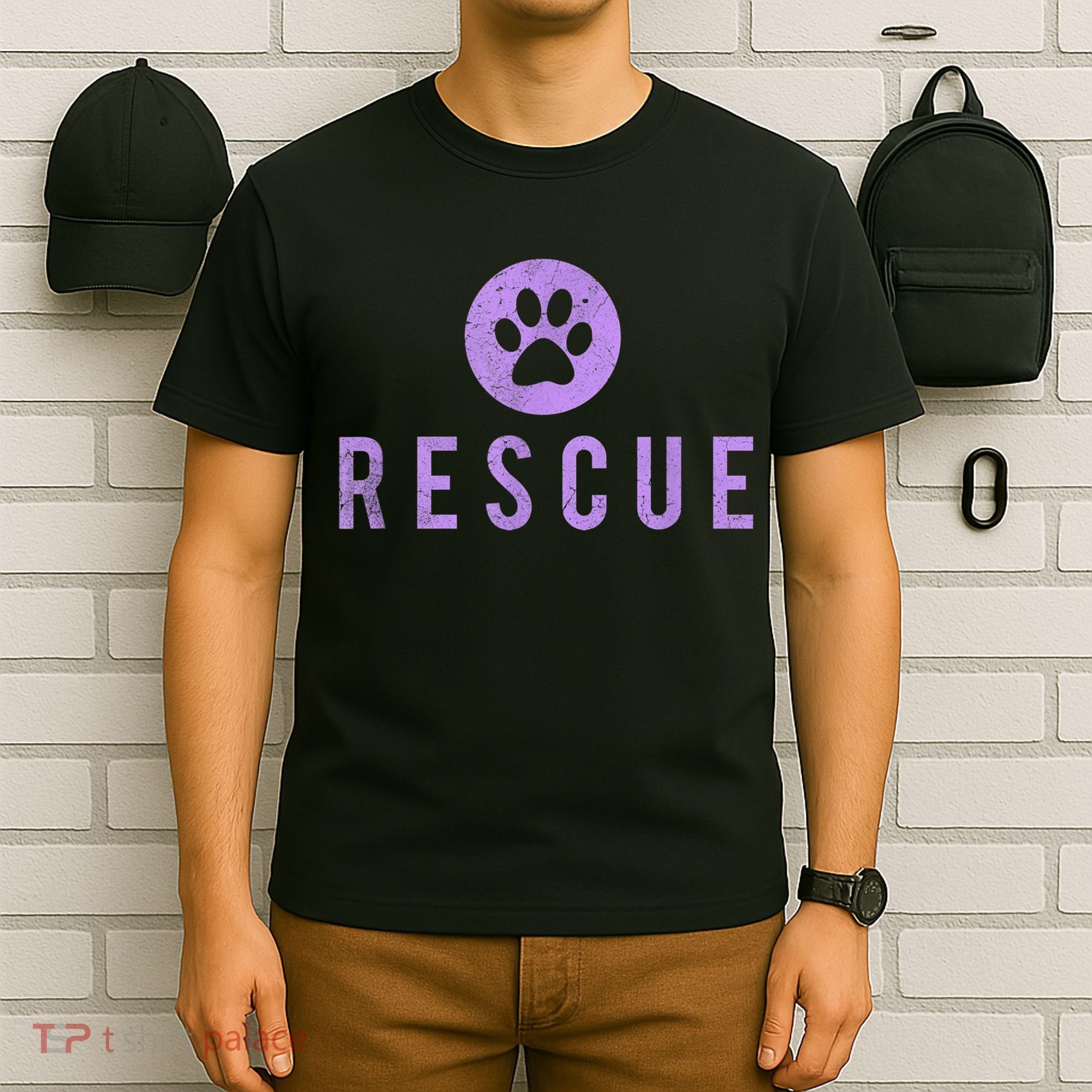 Animal Rescue Pet Lover For Cat And Dog Rescue T-Shirt