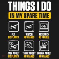 Aircraft Rc Plane Airplane Things I Do In My Spare Time Backpack thumb 2