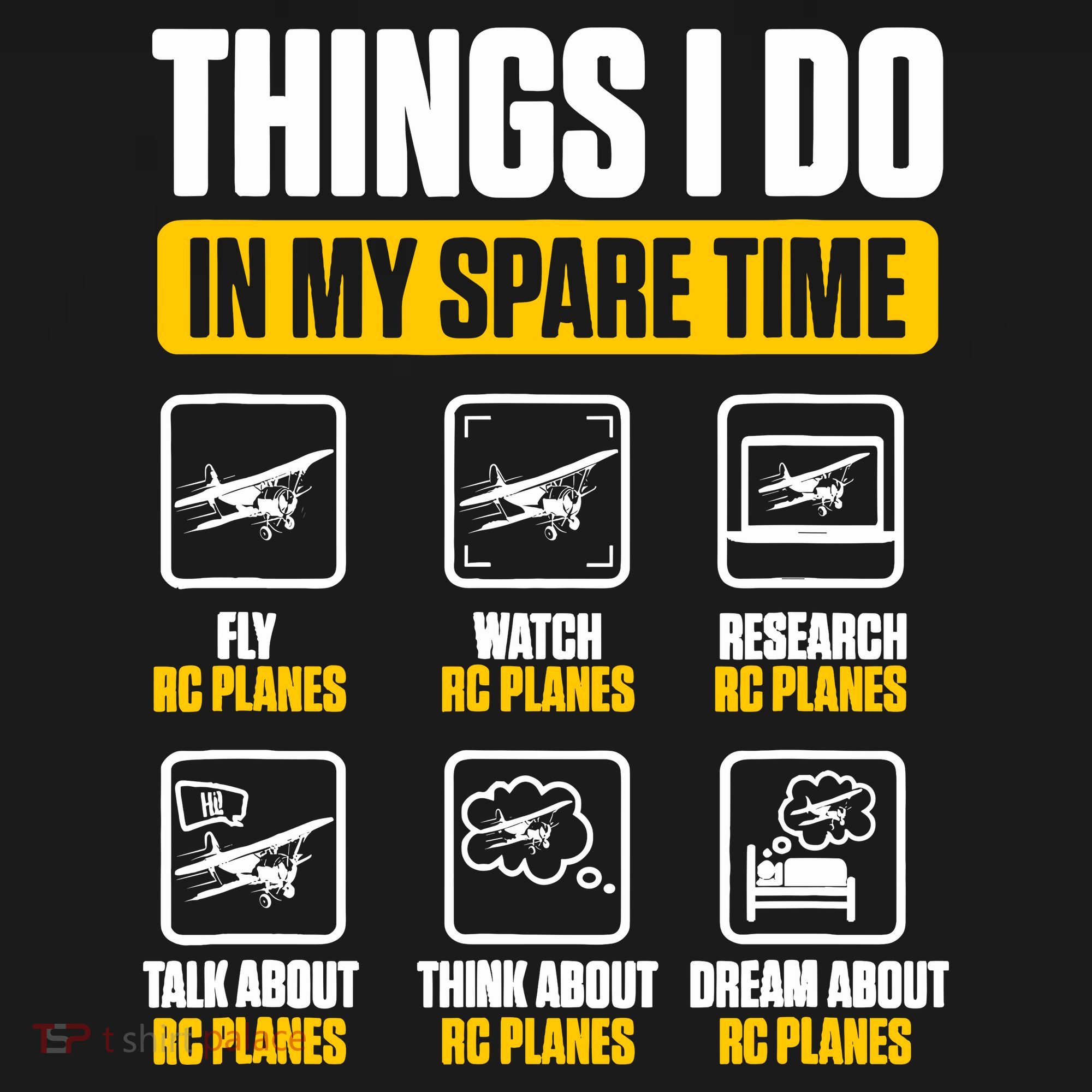 Aircraft Rc Plane Airplane Things I Do In My Spare Time Backpack