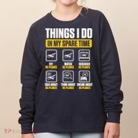 Aircraft Rc Plane Airplane Things I Do In My Spare Time Women's Sweatshirt thumb 0