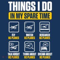 Aircraft Rc Plane Airplane Things I Do In My Spare Time Women's Hoodie thumb 2