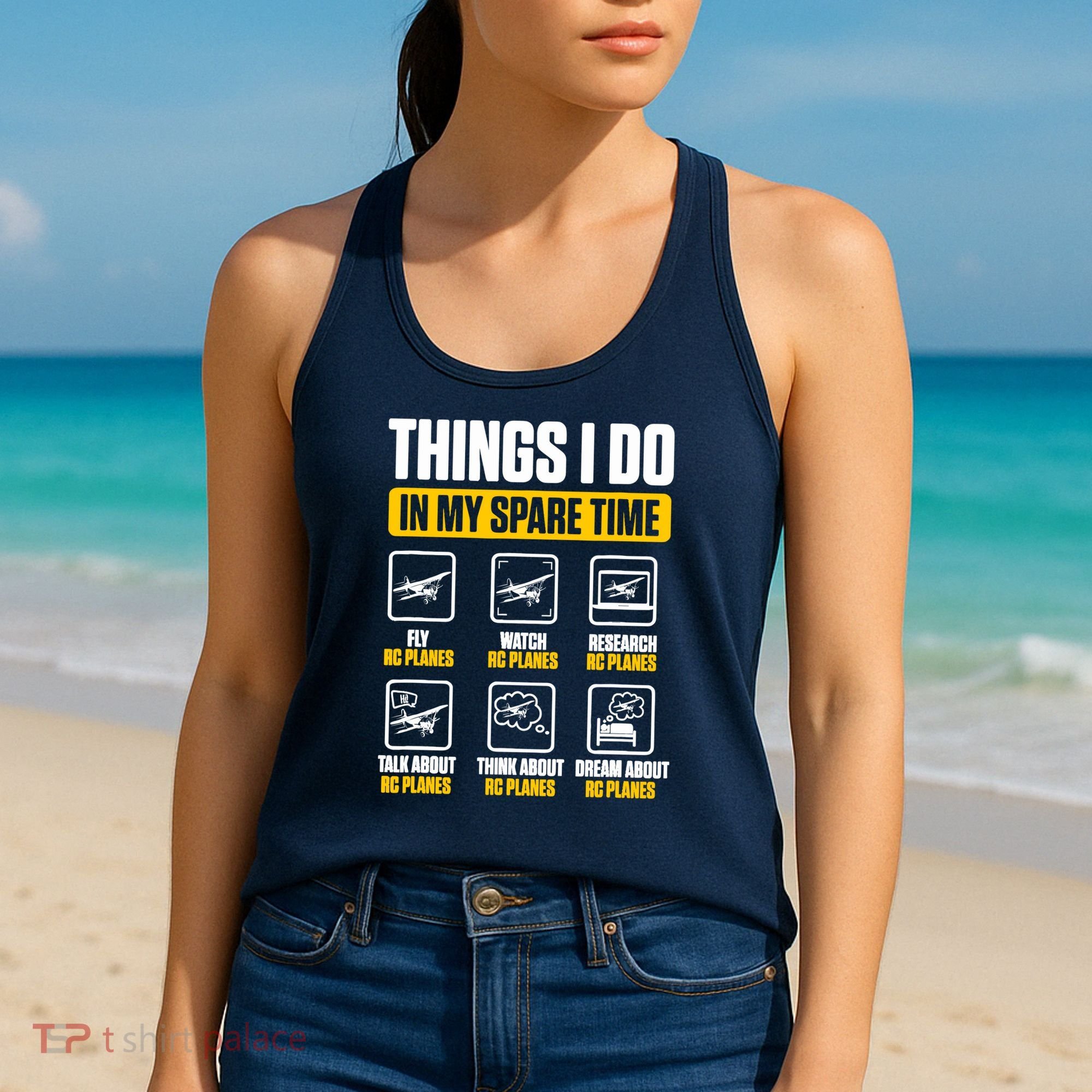 Aircraft Rc Plane Airplane Things I Do In My Spare Time Women's Tank Top