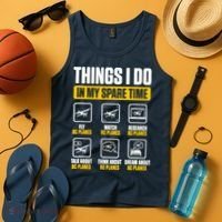 Aircraft Rc Plane Airplane Things I Do In My Spare Time Tank Top thumb 4