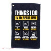 Aircraft Rc Plane Airplane Things I Do In My Spare Time Golf Towel thumb 0