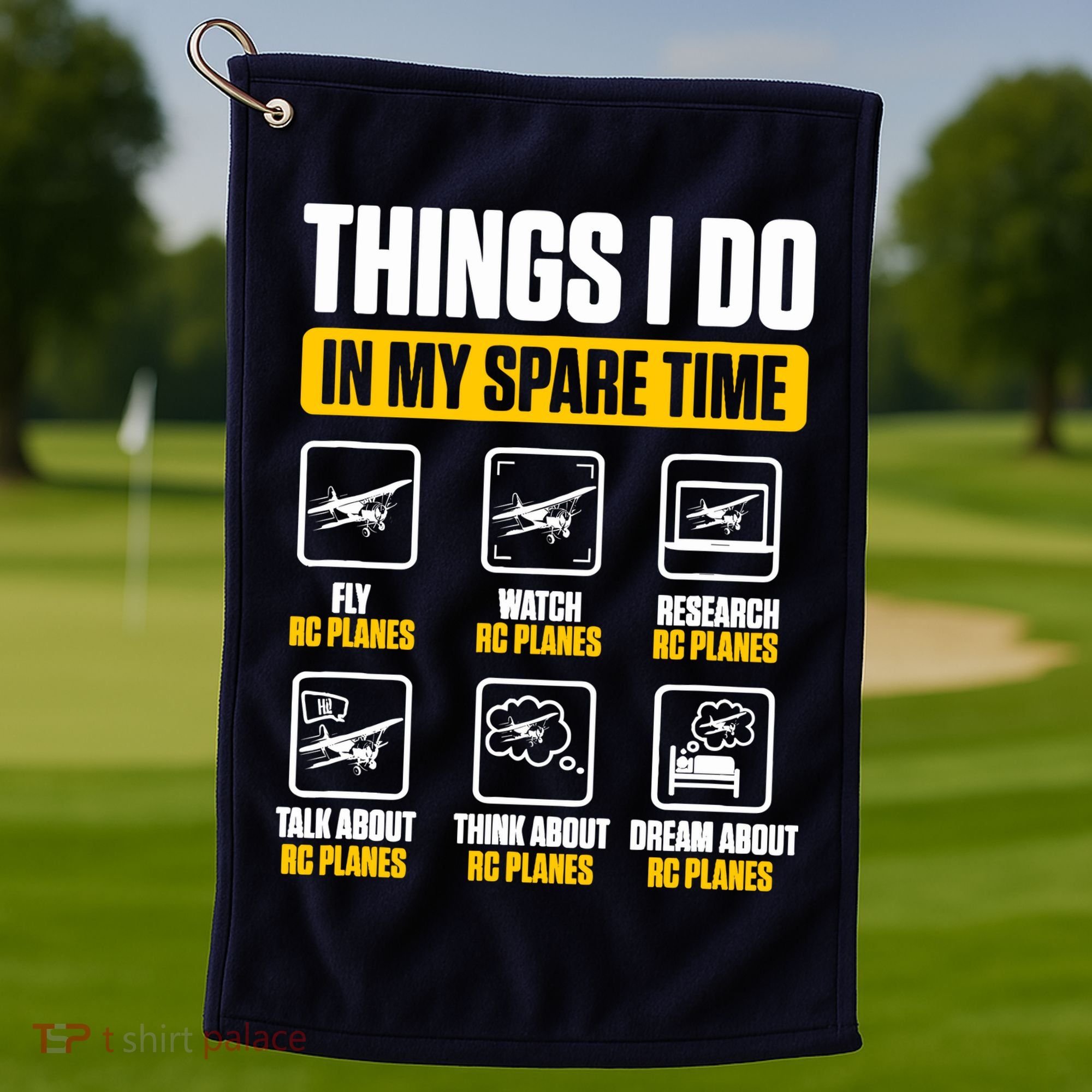 Aircraft Rc Plane Airplane Things I Do In My Spare Time Golf Towel