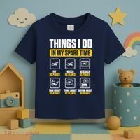 Aircraft Rc Plane Airplane Things I Do In My Spare Time Toddler T-Shirt thumb 3