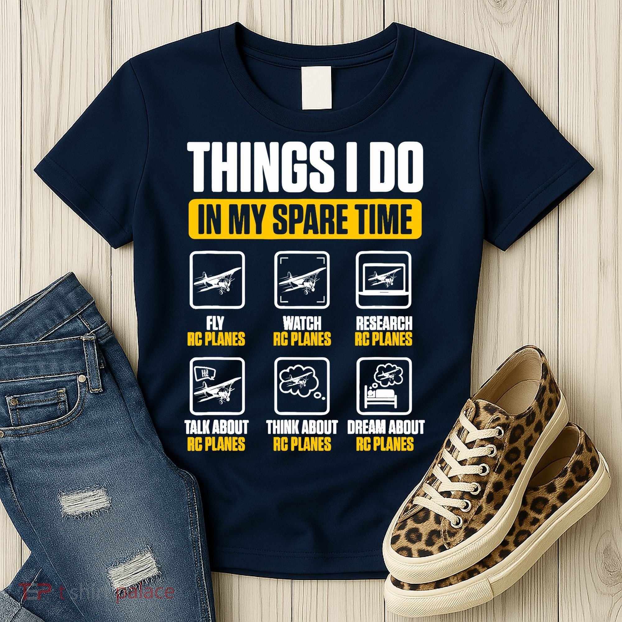 Aircraft Rc Plane Airplane Things I Do In My Spare Time Women's T-Shirt