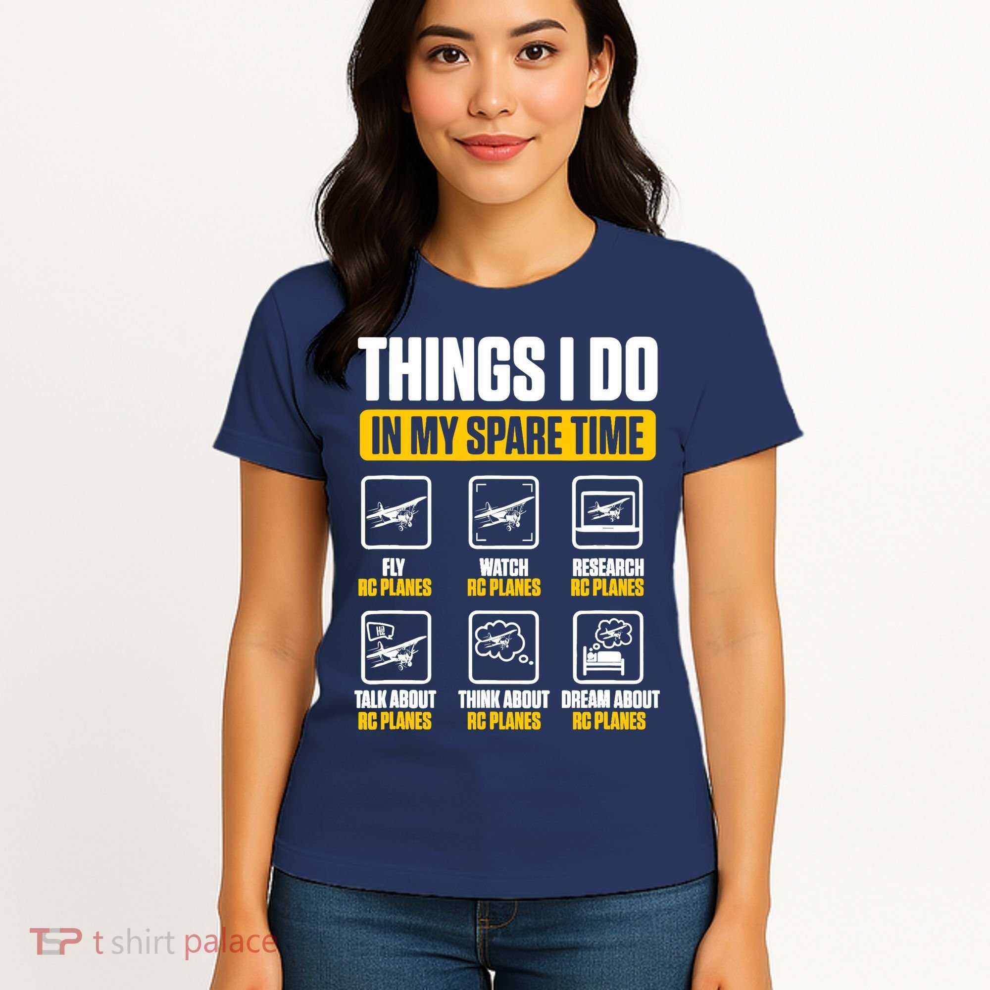 Aircraft Rc Plane Airplane Things I Do In My Spare Time Women's T-Shirt