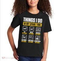 Aircraft Rc Plane Airplane Things I Do In My Spare Time Kids T-Shirt thumb 2