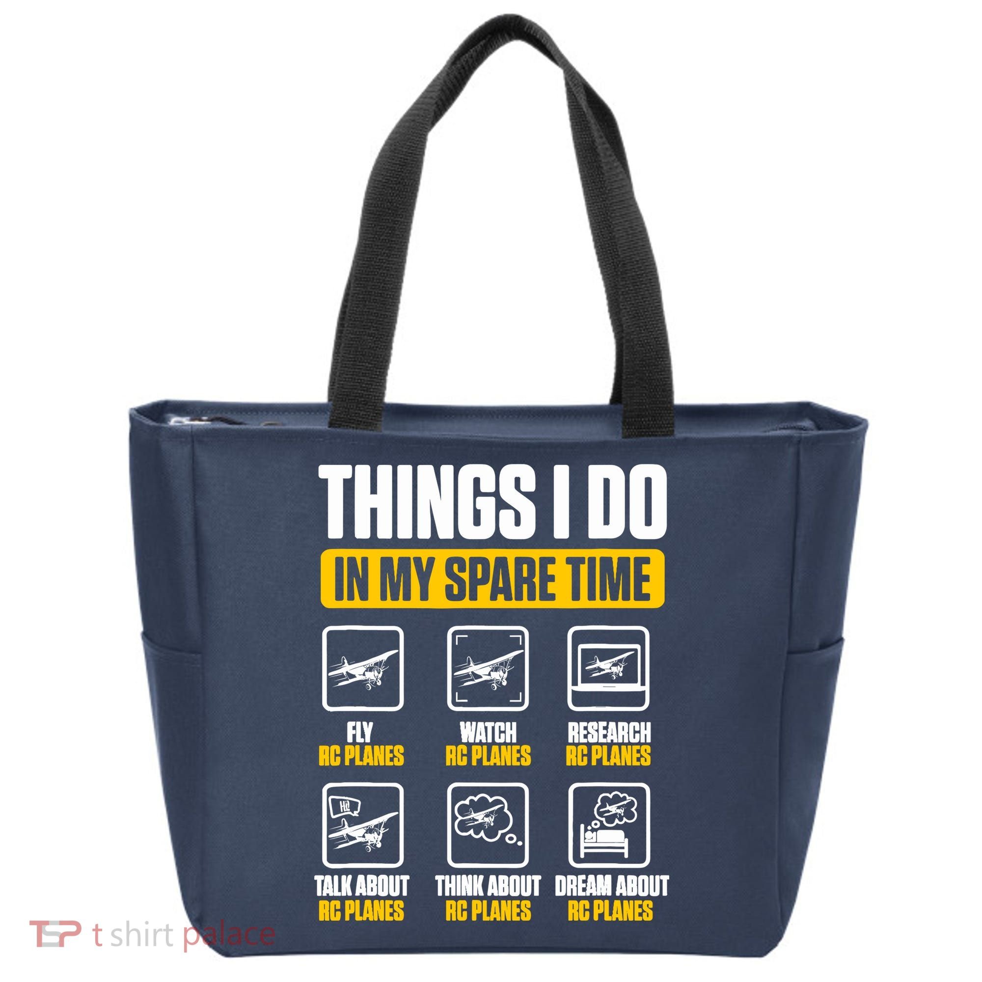 Aircraft Rc Plane Airplane Things I Do In My Spare Time Tote Bag