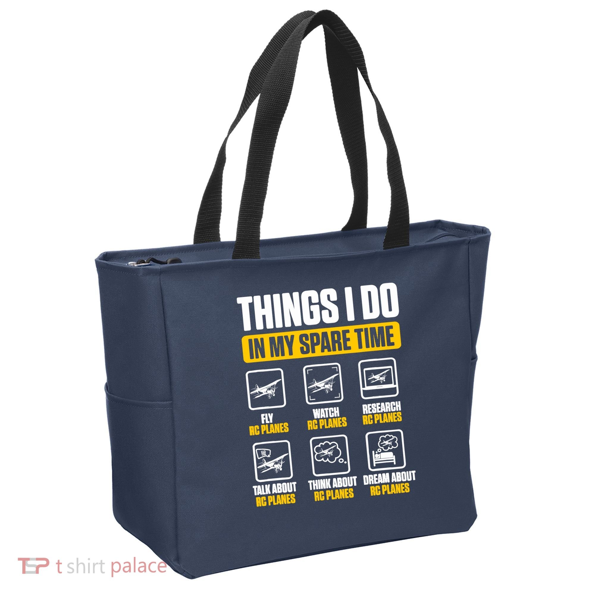 Aircraft Rc Plane Airplane Things I Do In My Spare Time Tote Bag