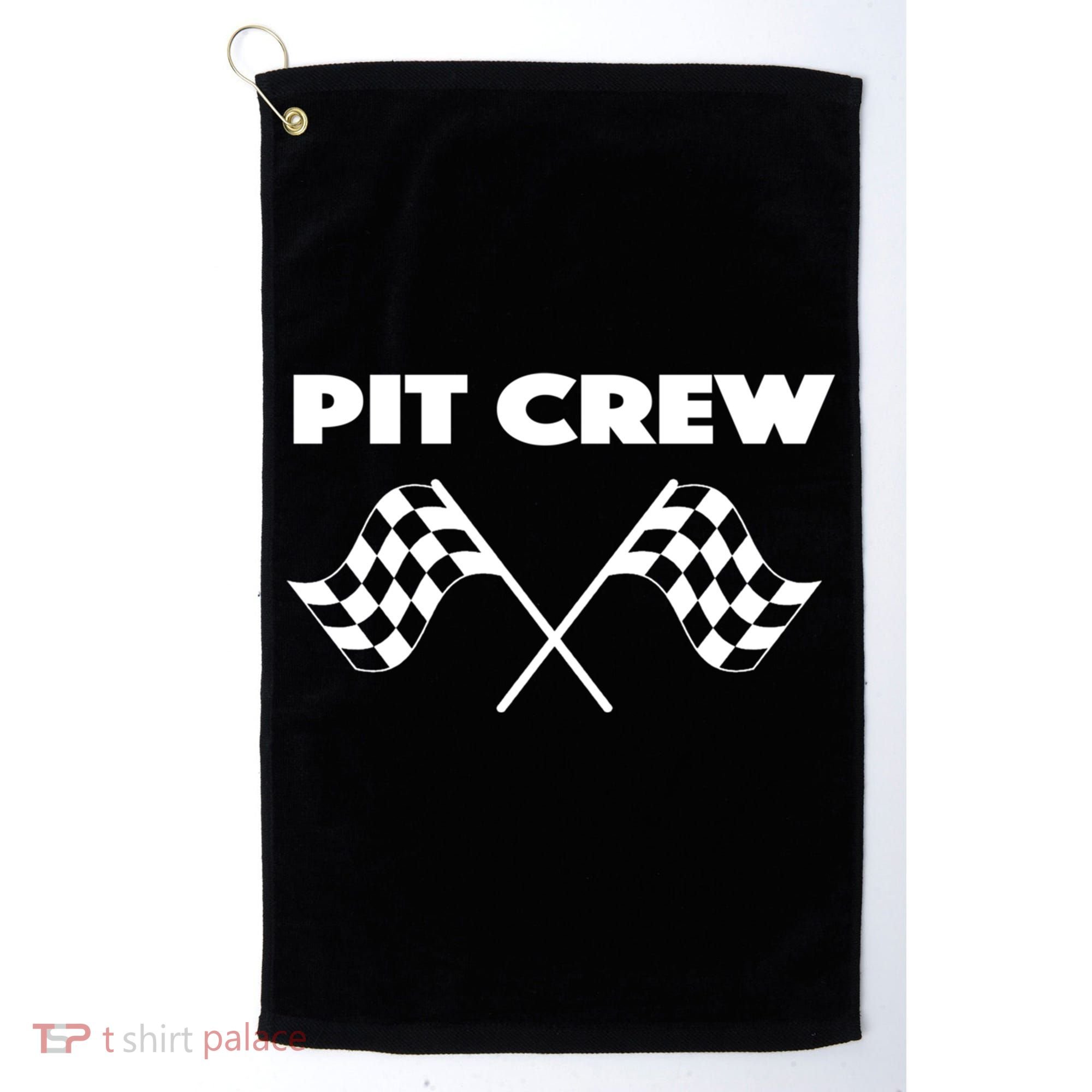 Auto Racing Pit Crew Funny Gift Golf Towel