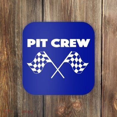 Auto Racing Pit Crew Funny Gift Coaster