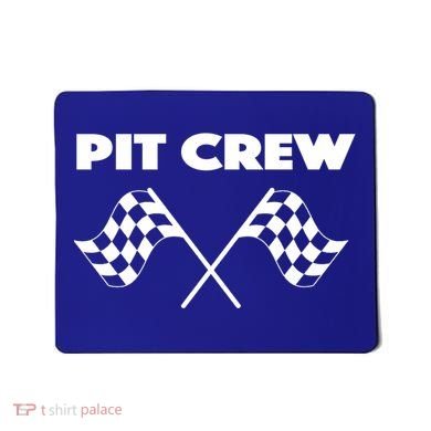 Auto Racing Pit Crew Funny Gift Mousepad