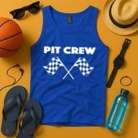 Auto Racing Pit Crew Funny Gift Tank Top thumb 4
