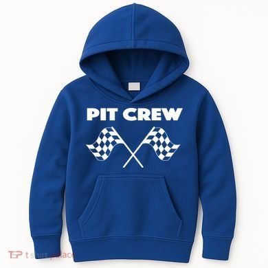 Auto Racing Pit Crew Funny Gift Kids Hoodie