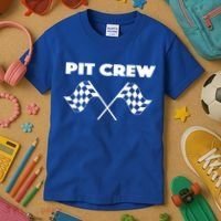 Auto Racing Pit Crew Funny Gift Kids T-Shirt thumb 3