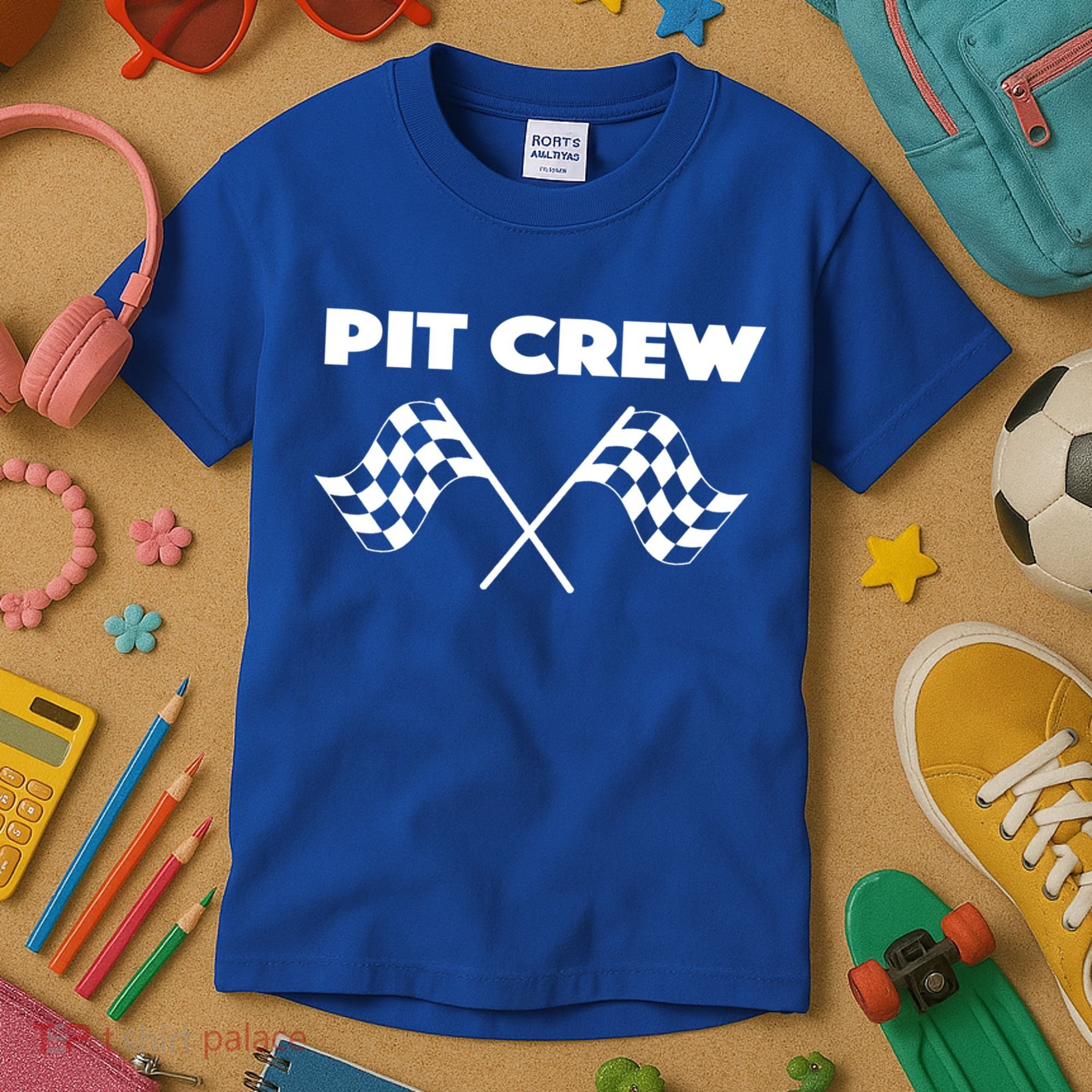 Auto Racing Pit Crew Funny Gift Kids T-Shirt