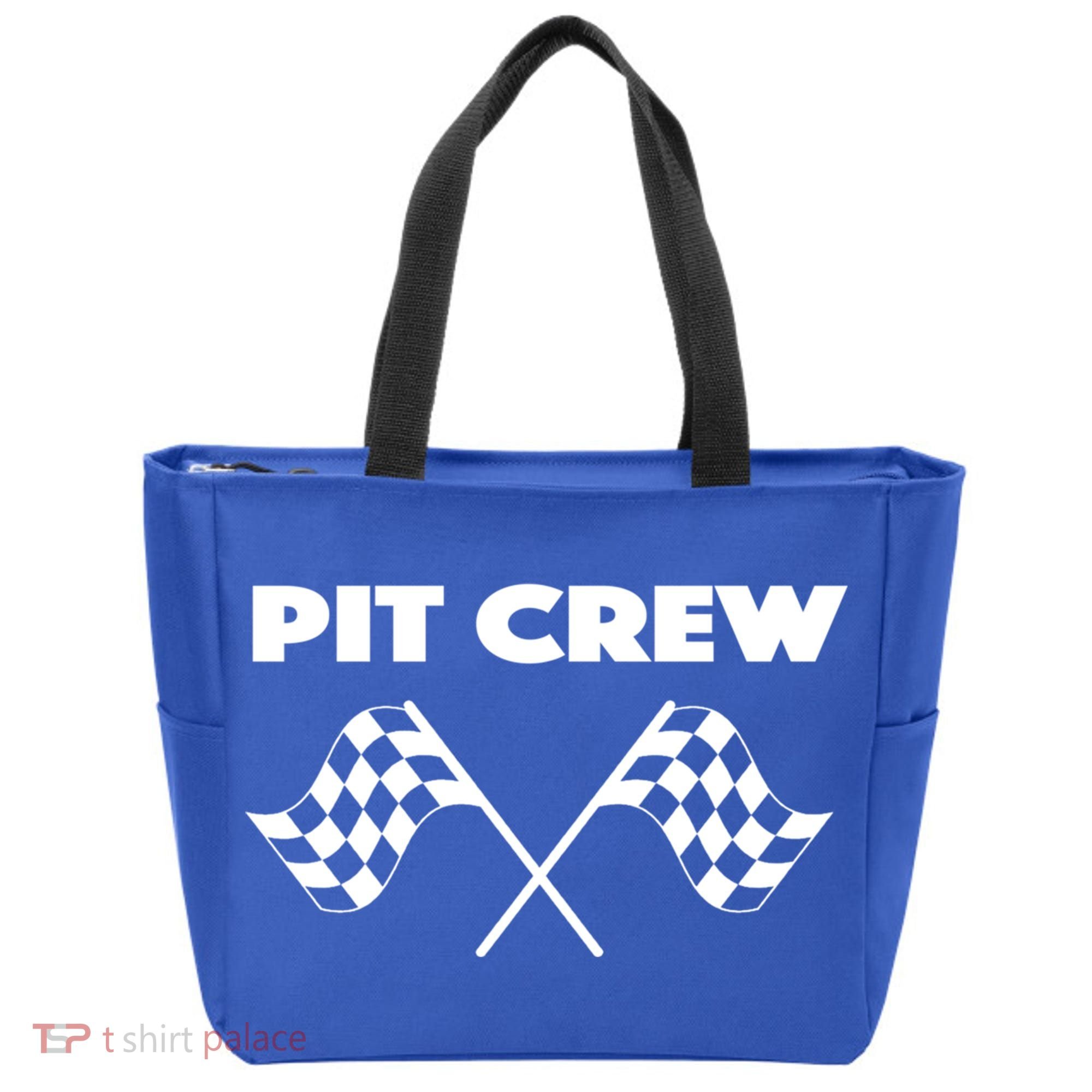 Auto Racing Pit Crew Funny Gift Tote Bag