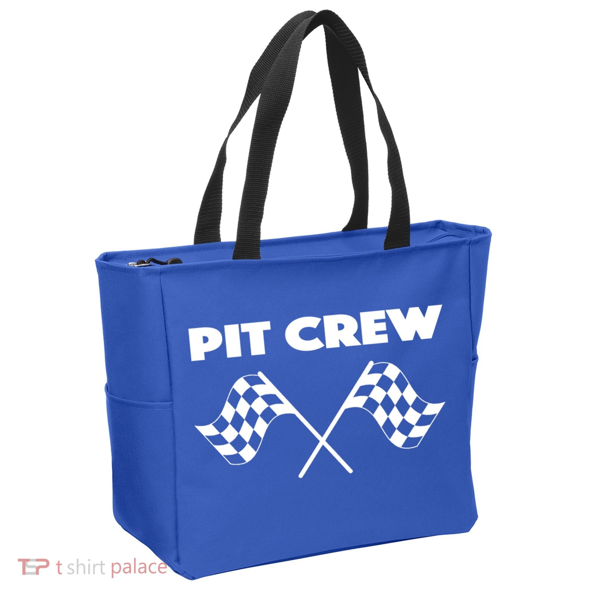 Auto Racing Pit Crew Funny Gift Tote Bag
