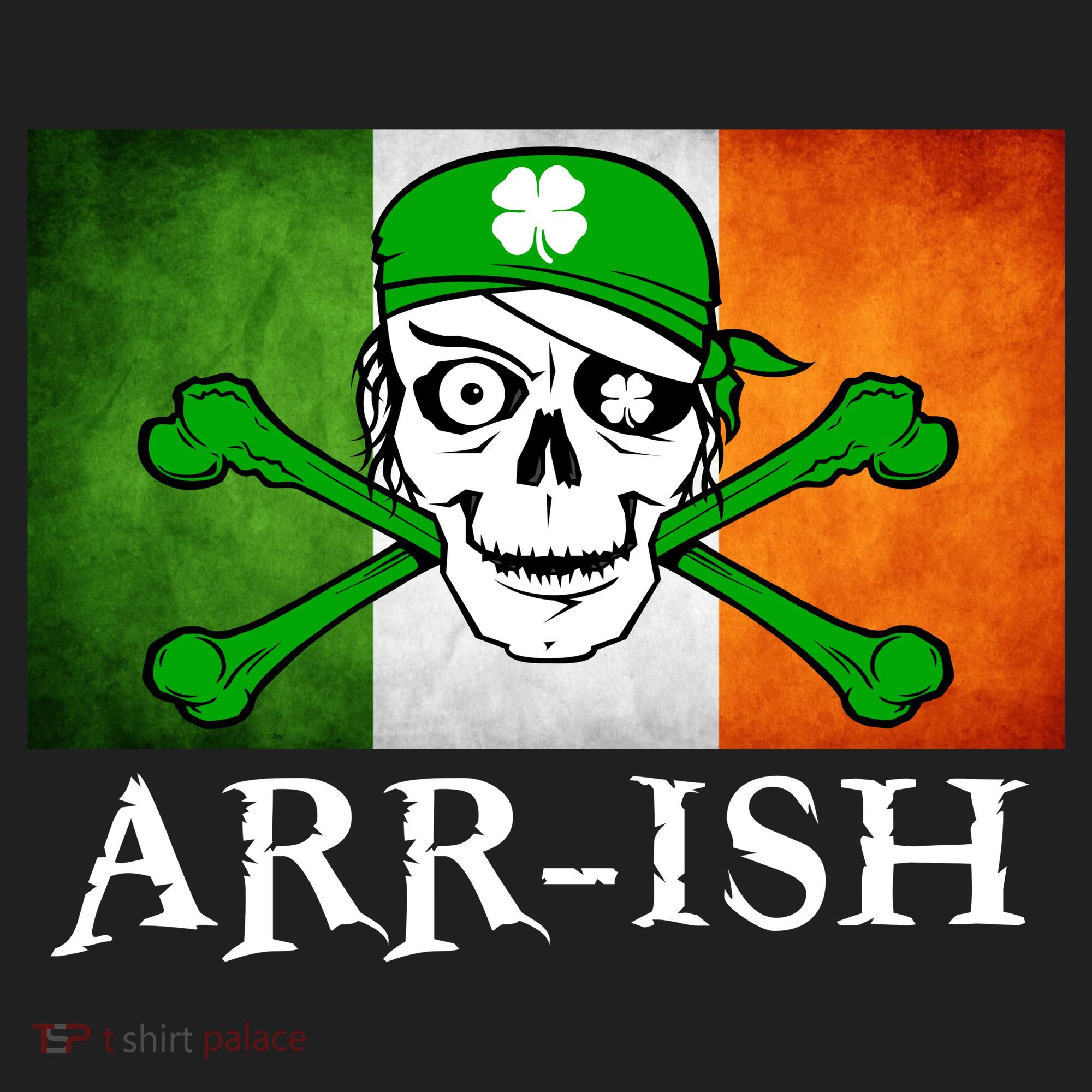 Arr-ish Irish Pirate St. Patrick's Day Flag Women's Sweatshirt