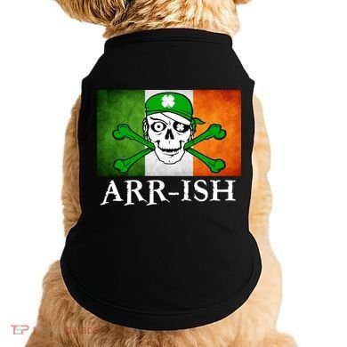Arr-ish Irish Pirate St. Patrick's Day Flag Doggie Tank