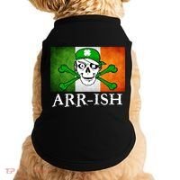 Arr-ish Irish Pirate St. Patrick's Day Flag Doggie Tank thumb 0