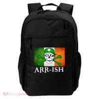 Arr-ish Irish Pirate St. Patrick's Day Flag Backpack thumb 0