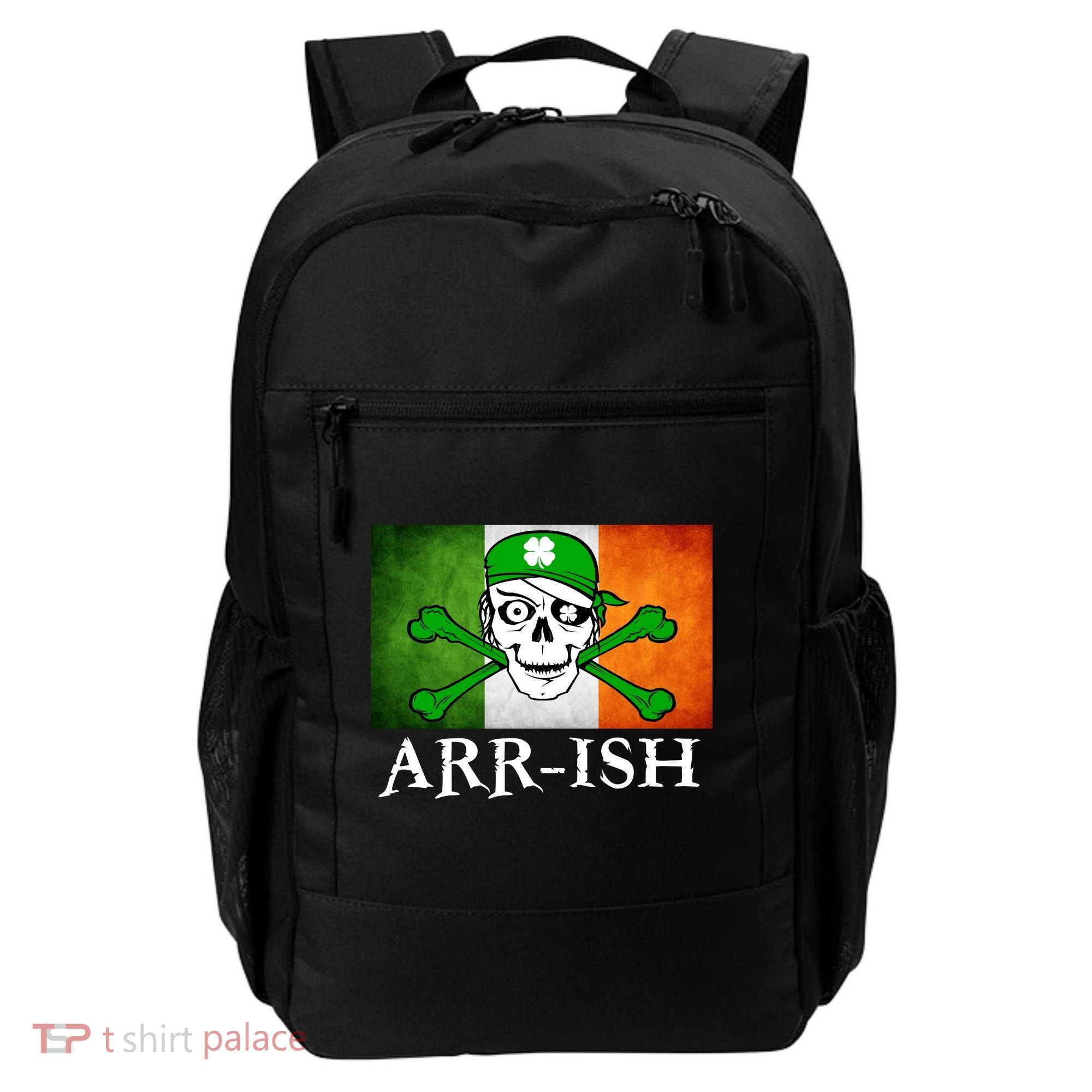 Arr-ish Irish Pirate St. Patrick's Day Flag Backpack