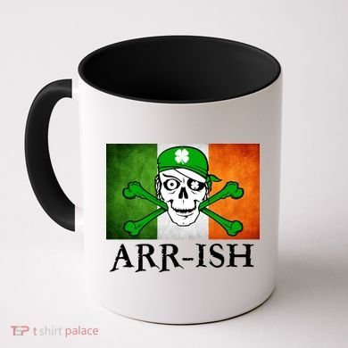 Arr-ish Irish Pirate St. Patrick's Day Flag Coffee Mug