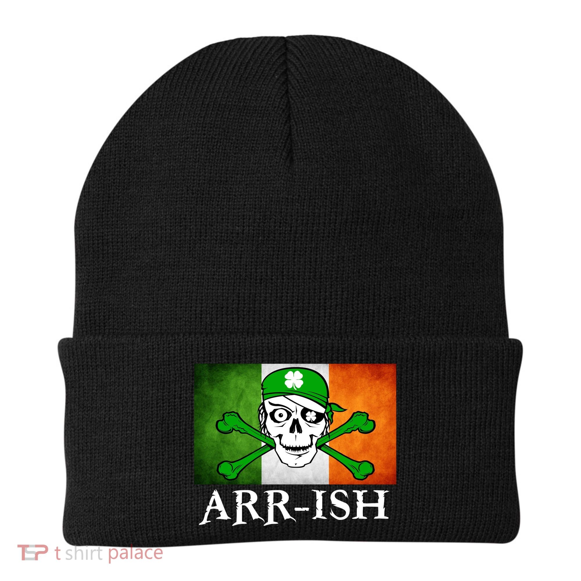Arr-ish Irish Pirate St. Patrick's Day Flag Beanie