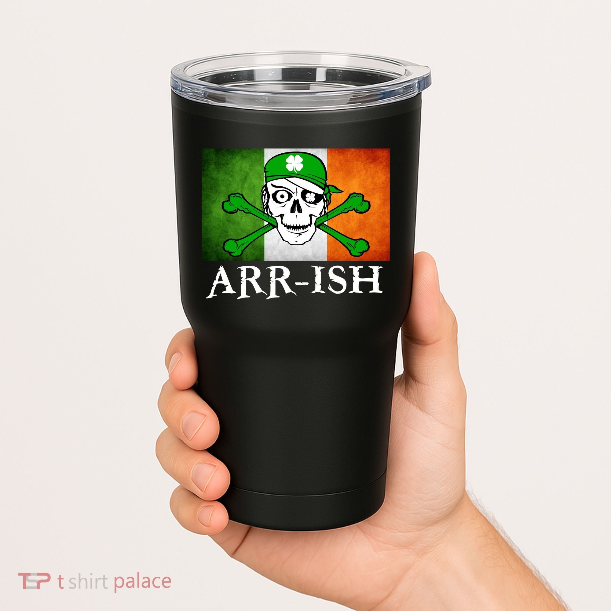 Arr-ish Irish Pirate St. Patrick's Day Flag Tumbler