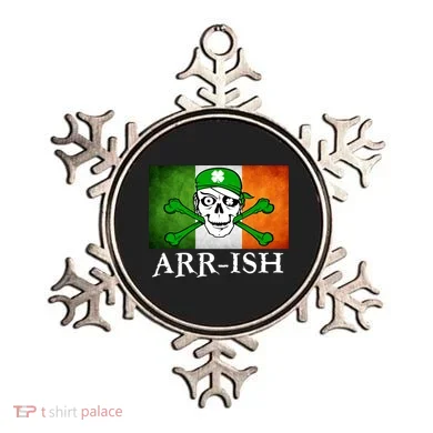Arr-ish Irish Pirate St. Patrick's Day Flag Ornament