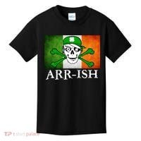 Arr-ish Irish Pirate St. Patrick's Day Flag Kids T-Shirt thumb 0