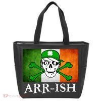 Arr-ish Irish Pirate St. Patrick's Day Flag Tote Bag thumb 0