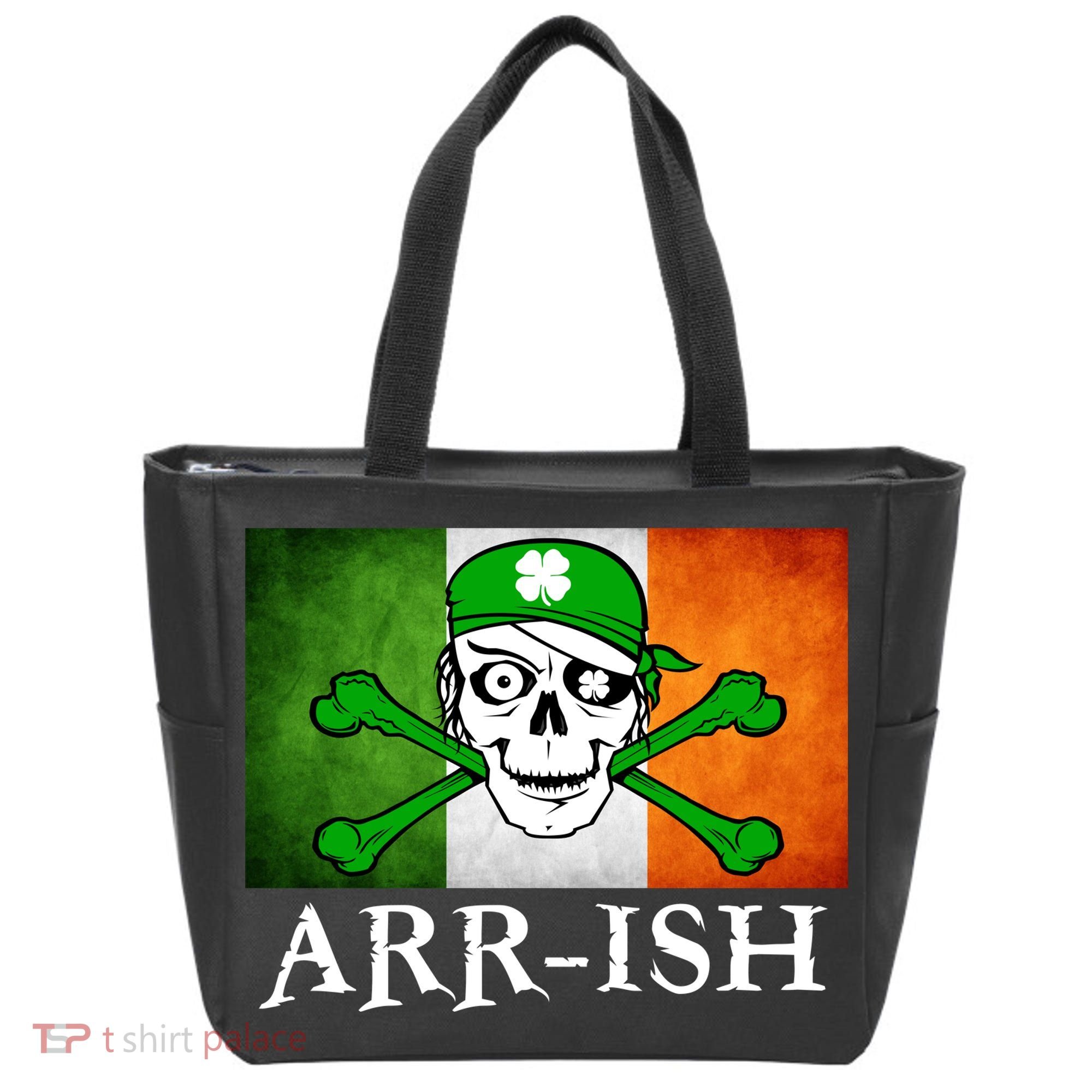 Arr-ish Irish Pirate St. Patrick's Day Flag Tote Bag