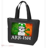 Arr-ish Irish Pirate St. Patrick's Day Flag Tote Bag thumb 3