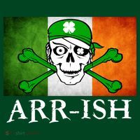 Arr-ish Irish Pirate St. Patrick's Day Flag Apron thumb 3