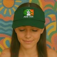 Arr-ish Irish Pirate St. Patrick's Day Flag Visor thumb 2