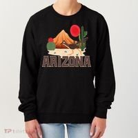 Arizona Roadrunner Retro Boho Desert Cactus Women's Sweatshirt thumb 0