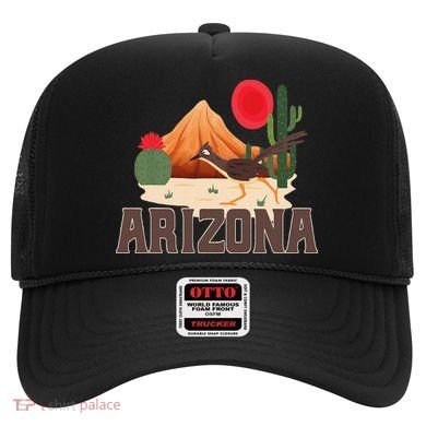 Arizona Roadrunner Retro Boho Desert Cactus Hat