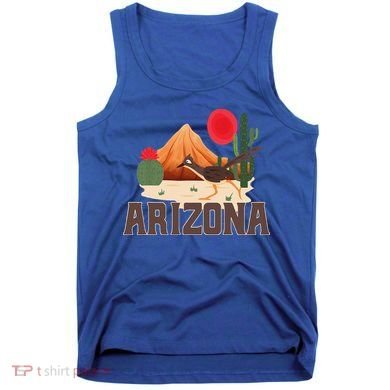 Arizona Roadrunner Retro Boho Desert Cactus Tank Top