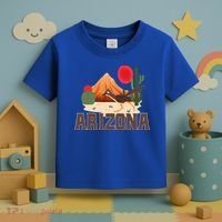 Arizona Roadrunner Retro Boho Desert Cactus Toddler T-Shirt thumb 3