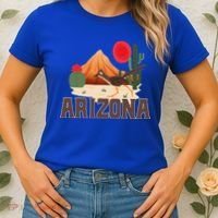Arizona Roadrunner Retro Boho Desert Cactus Women's T-Shirt thumb 2