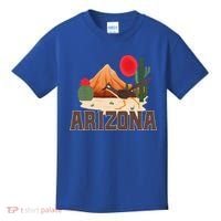 Arizona Roadrunner Retro Boho Desert Cactus Kids T-Shirt thumb 0