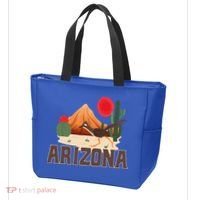 Arizona Roadrunner Retro Boho Desert Cactus Tote Bag thumb 3