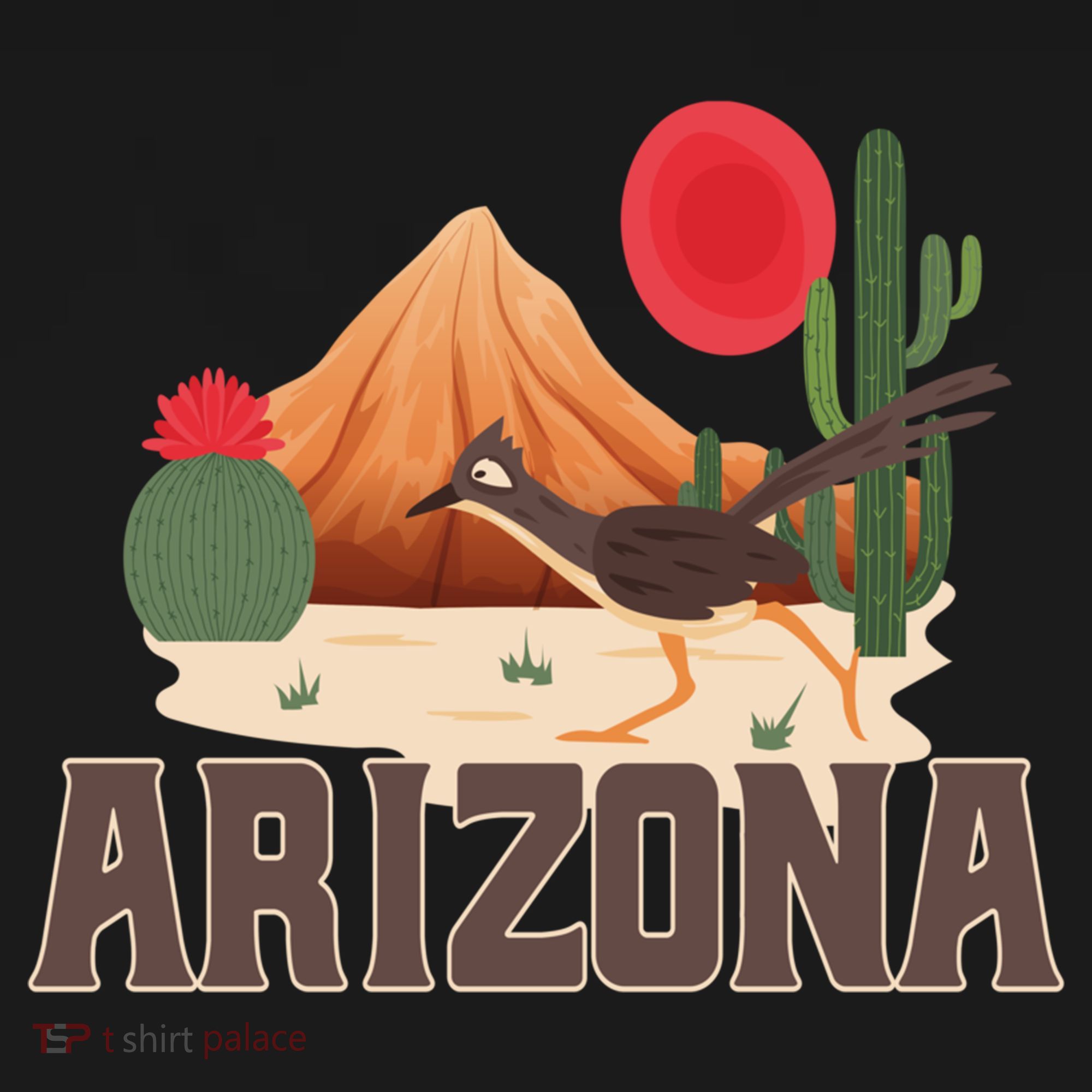 Arizona Roadrunner Retro Boho Desert Cactus Cute Gift Bucket Hat